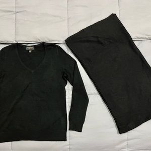 Women's 100% Cashmere Charter Club Luxury Sweater and matching poncho